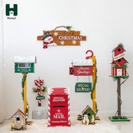 Homyl Christmas Mailbox Vintage Patio 39cm Letters to Santa Santa Mailbox Post Box