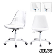 (JIJI.SG) Taffeta Office Chair - FREE ASSEMBLED / Office Chair / Chair / Home Office / WFH / Transpa