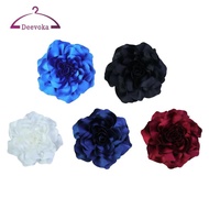 deevoka Flower Brooch, Pin, Classic, Romantic, Diameter 7.87 Inches, Rose Brooch, Corsage for Dance 