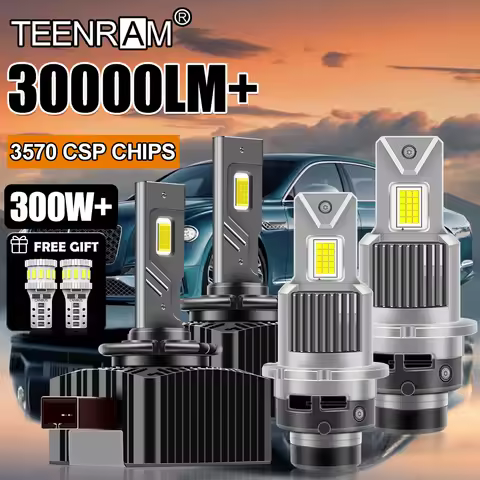 D1S D3S Canbus LED Headlight 30000LM D2S D4S D5S D2R D4R Xenon Headlamps Bulbs 300W Turbo Car Lamps 