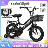 Ready Basikal Budak 4 Wheels Bicycle Kids Bike 12/16 Inch Bicycle with Adjustable seat Flash Wheel 2
