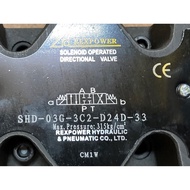 Rexpower Solenoid Operated Directional Valves SHD-03G-3C2-D24D-33 DC24