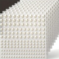 1650pcs Self-Adhesive Pearl Stickers, 4 Sizes, Milky White Pearl Jewelry Nail, Face, Body, Hair, Pho