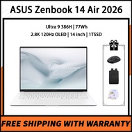 ASUS Zenbook 14 Air 2026 Ultra 9 386H 77Wh 2.8K 120Hz OLED 14 inch 1TSSD ASUS Zenbook S14