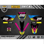 DECAL YZ NEW 85 DECAL YZ STRIPING YZ STICKER YZ NEW 85 06