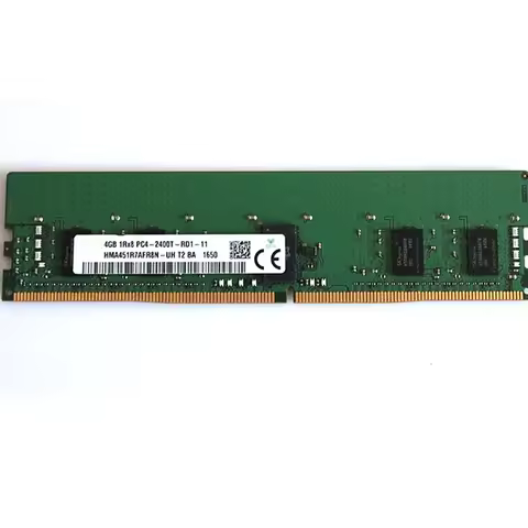 1PCS RAM 4GB 4G 1RX8 2400T REG DDR4 HMA451R7AFR8N-UH Server Memory
