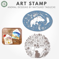 Natsuko Taguchi Children's Face Art Stamp Collection - Cat & Kid, Ocean Animals, Japan Diary/ Journa