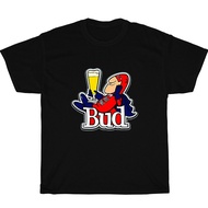 Bud Man Cartoon T-shirt 100% Cotton || Size SML XL XXL 3XL 4XL