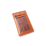 Cimb niaga bank logo Leather name tag