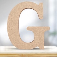 CUXFLS 4 Inch 3D Wooden Letters, Natural Wood Alphabet Capital Letters- Unfinished Wood Alphabet for