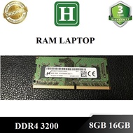 Ram Laptop DDR4 8GB 16GB Bus 3200 tháo máy Bảo Hành 3 Năm