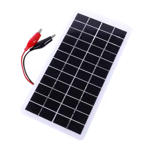 10W Solar Battery Charger with Carabiner 12V Cells Power Bank Polysilicon Solar Power Charger Portab