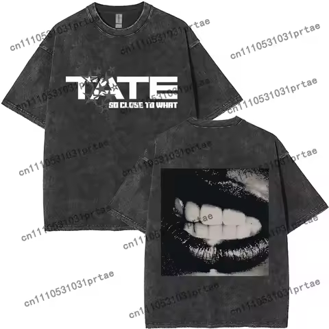 Washed Singer Tate Mcrae Album So Close To What Miss Possessive 2025 World Tour T Shirts Men's Women