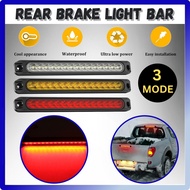 GBS CAR LED 3 Mode Stop Tail Brake Light 15LED 12-24V Trailer Truck RV Stop Tail Rear Brake Turn Light Bar