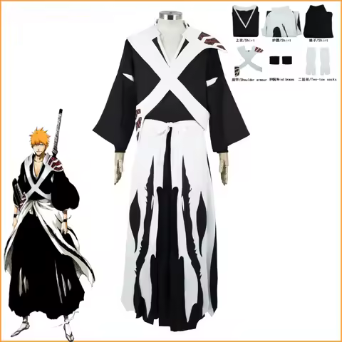 Ichigo Kurosaki Cosplay Costume Anime Ichigo Kurosaki Cosplay Thousand Year Blood War Shinigami Outf