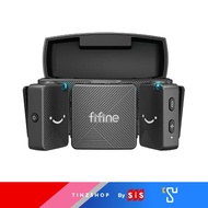 [Tinzshop]Fifine M9 Dual Wireless Mic/Charging Case เคสชาร์จแบบรวม ไมโครโฟนตัดเสียงรบกวน ประกันศูนย์