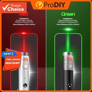 J201 5mw Green Laser Light Presentation Pen Pointer Red Beam Long Distance USB Rechargeable