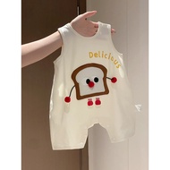 Baby Onesie Summer Jumpsuit Sleeveless Romper Romper Baby Boy Class A Summer Baby Onesie