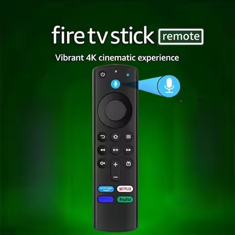 Voice Replacement Remote Control Bluetooth Voice Controller with App Shortcuts for Fire TV Stick 4K 