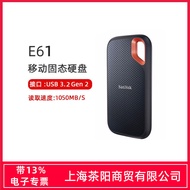 Sandi PSSD E61 500G 1TB 2T 4T 8T High Speed Type-c NVMe Mobile Solid State Drive CKU3