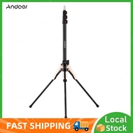 Andoer 190cm/74.8 Inch Portable Aluminum Alloy Photography Light Stand Reverse Folding Leg Stand