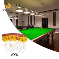 Dynwave 6Pcs Pool Table Nets Billiards Net Bags Pool Table Accessories