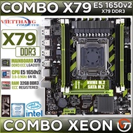 Combo Mainboard X79 + CPU E5 1650v2 High Speed 3.5G hz - 3.9 Ghz Gaming - Emulator (Main New 100%)