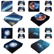 Starry Sky Skin Sticker Game Console Protective Film for PS4pro PS4 Pro Console and 2 Game Controllers PS4 Pro Skin Sticker