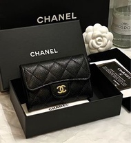 Chanel 经典cf金扣卡包