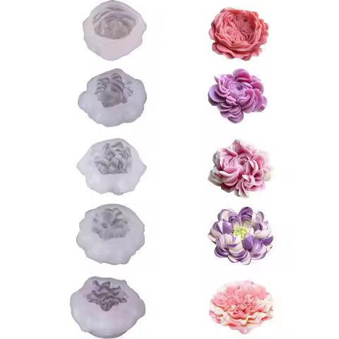 3D Flower Shape Flower Silicone Molds DIY Ice Pastry Jelly Candy Moulds Chocolate Sugarcraft Silicon