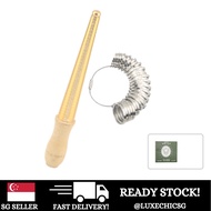 [SG SELLER]  Ring Sizer, Metal Ring Mandrel and Finger Size Measuring Rod Jewelry Making Measurement Tool Round Model