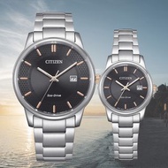 CITIZEN 星辰 光動能 Eco-Drive 簡約 情侶手錶 BM6977-70E  EW2317-76E Watch