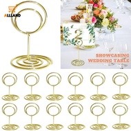1Pc Round Heart Shape Metal Photo Holder/ Table Number Seating Labels Paper Clips/ Wedding Desktop Decoration