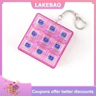 【LAKEBAO】 9 Phím Xách Tay Bàn Phím Clicker Fidget Keychain Thiết Lập Nút Cho Cảm Giác Căng Thẳng Cứu