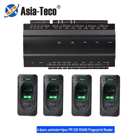 1/2/4door control IP-based Tcp/Ip AccessControl Board RS485 Communication with 125Khz FR1200 Waterpr