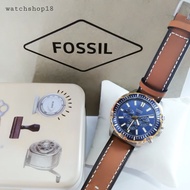 Fossil Authentic Genuine Leather Strap For Men's Watch
