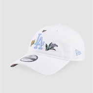 New Era 9Forty Unstructured Los Angeles Dodgers Watercolor Floral White Cap 100% Original Official