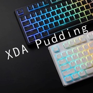 XDA Profile Pudding Keycaps Set, PBT Double Shot Translucent for ISO ANSI Layout 60/65/68/75/87/98/1