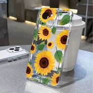 Sunflower Clear Case for OPPO A16 A16S A2PRO A31 A3S A12E A53 A55 A60 A72 A76 A78 A92 A9 A5 A92S A97