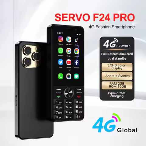 Official SERVO F24 PRO 4G LTE Smartphone 3.5" Display Android System 2GB RAM 16GB ROM Play Store GPS