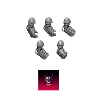 Grimdark scifi miniatures parts-Primal Hounds Destroyers Fists (x5 Right)