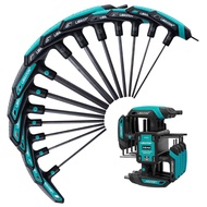 LIBRATON 14 ชิ้น T - handle Allen ชุดประแจ เมตริกและ SAE T Handle Hex Key ยาว Hex Key ชุดประแจสําหรั