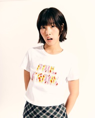 PAUL FRANK เสื้อยืดผู้หญิง LOGO FONT DEEP COLORFUL SS TEE