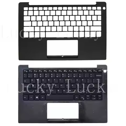 f For Dell XPS 13 9370 9380 9305 7390 Palmrest Cover Upper Case Backlight Keyboard