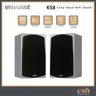 DYNAMAX KS8 8" 100W Crisp Vocal HiFi Speaker karaoke speaker passive speaker bookshelf speaker (1 Pa