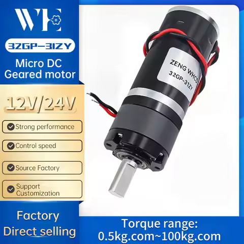 Micro Planetary Reduction Motor 32GP-31ZY DC Motor 12V~24V Adjustable Forward And Reverse Metal Gear