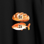 Clothed In Power Resources (CIPR): Christian T-shirt: 5 loaves and 2 fish