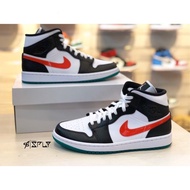Rey Stock High Quality AIR JORDAN 1 MID Mandarin Duck BQ6472-063