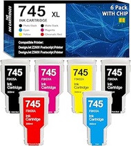 745XL 745 Ink Set Replacement for HP 745 Ink Cartridge (F9K06A F9K05A F9K04A F9K03A F9K02A F9K01A) U