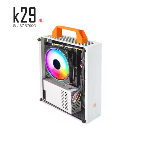 MINI PC Case Micro Computer Frame Nuclear Graphics Portable Safe Cabinet SPCC For i5 11500 R7 5700G 
